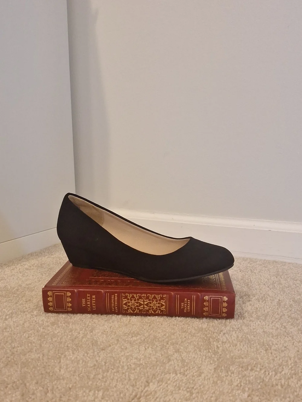 Dream Paris Black Wedge Pump